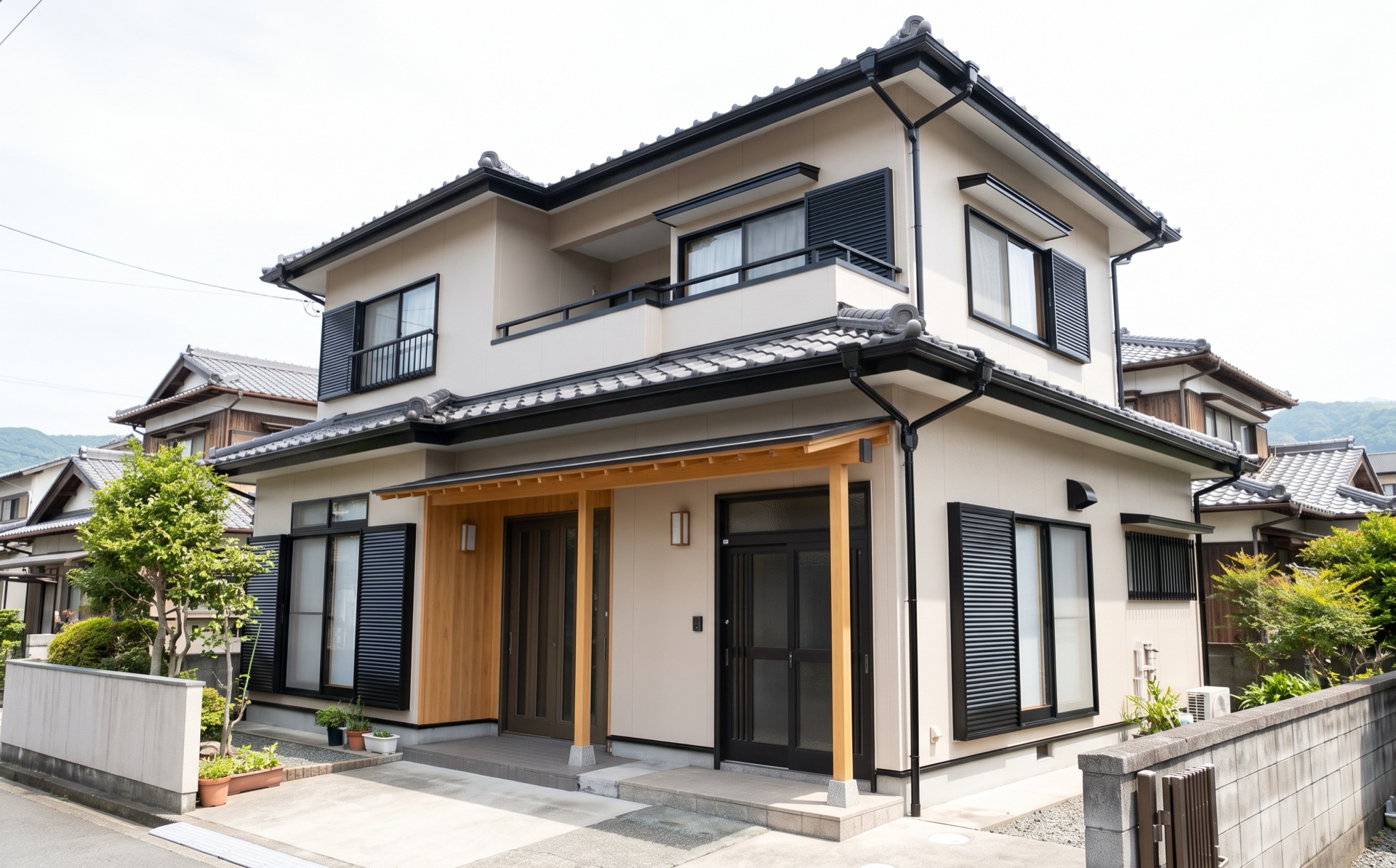 塗り替えを終えた住宅の外壁